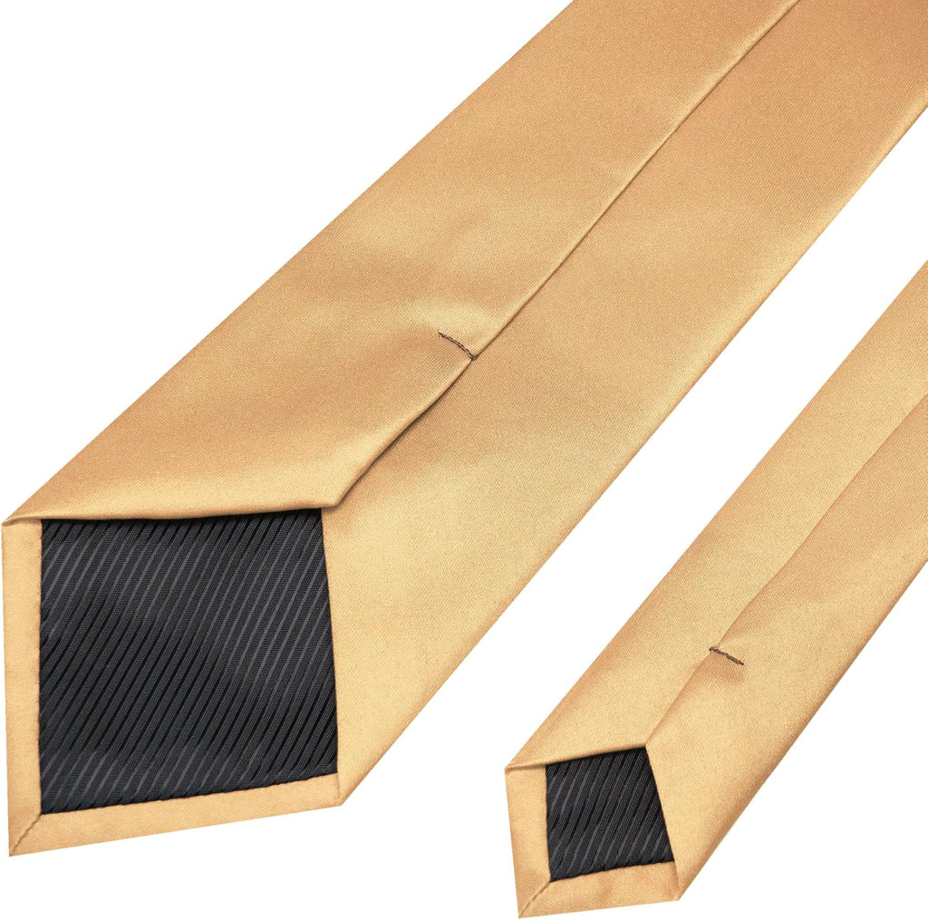 RBOCOTT Solid Color Tie Mens Necktie for Business and Wedding Party