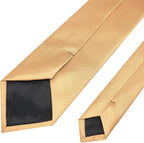 RBOCOTT Solid Color Tie Mens Necktie for Business and Wedding Party