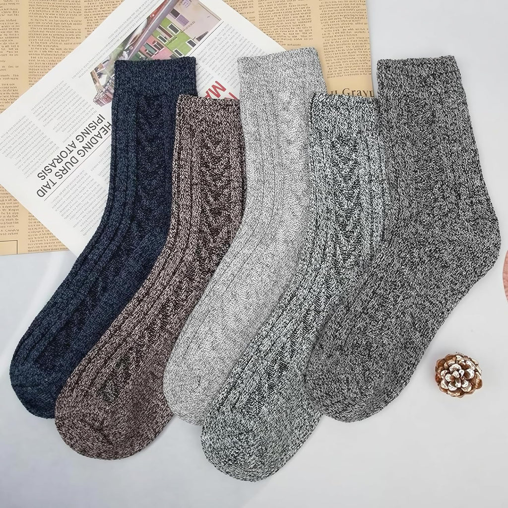 Ladies Socks Wool Thermal Fluffy Gifts For Women 5 Pairs
