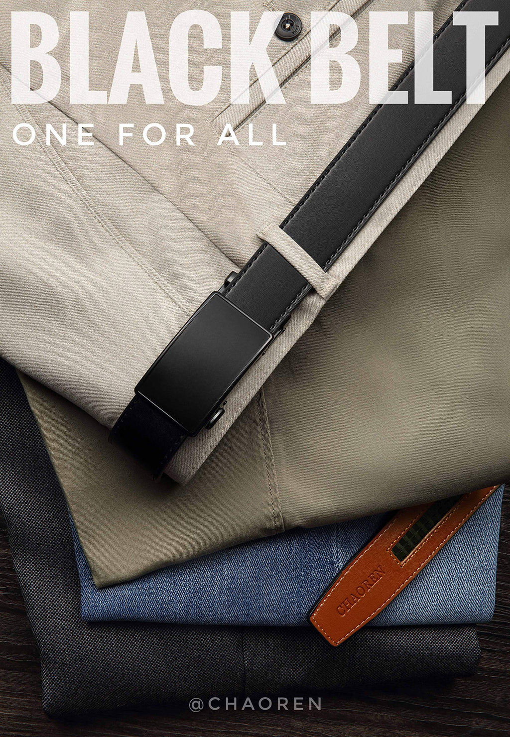 CHAOREN Belts for Men, 1 3/8" Ratchet Mens Belt Leather for Jeans, Dress